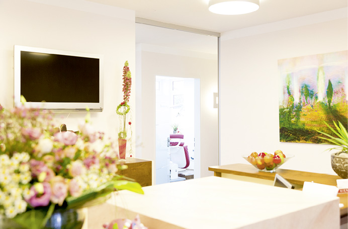 Blick in die modern ausgestattete Praxis