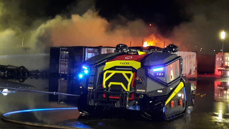 Rauch Feuer Roboter