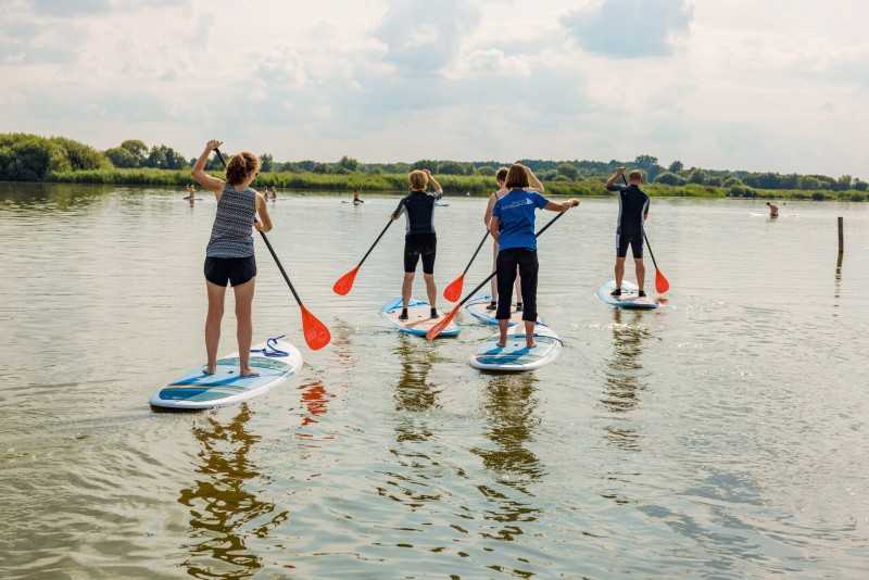 Stand-up-Paddling Wasser See