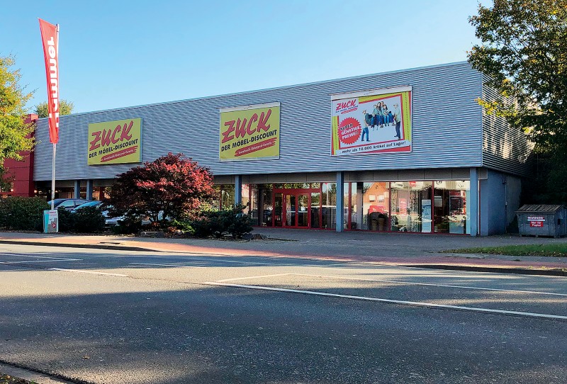 Außenansicht Möbel-Discounter Zuck