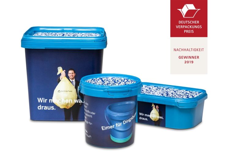 Pöppelmann Deutscher Verpackungspreis Nachhaltigkeit Gewinner 2019 drei Verpackungen