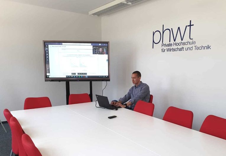 PHWT digitale Vorlesung über Bildschirm