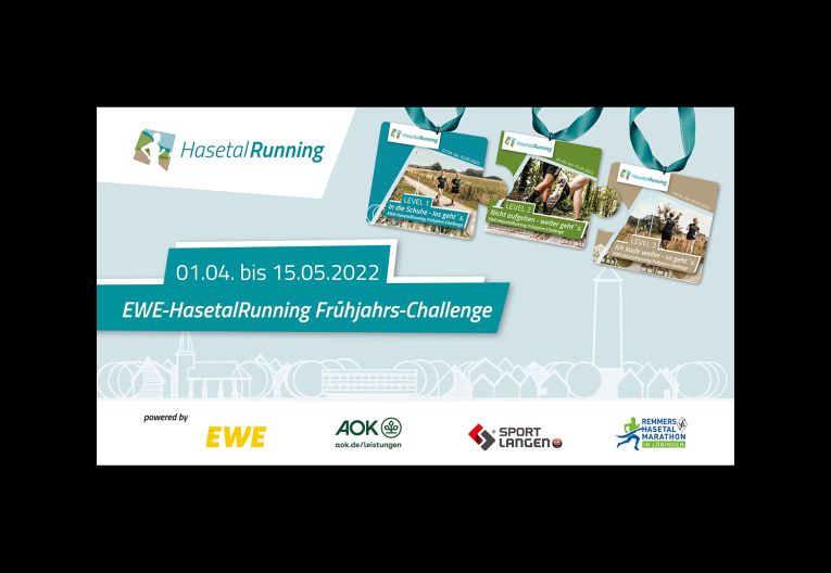 EWE-HasetalRunning Frühjahrs-Challenge 2022 Grafik